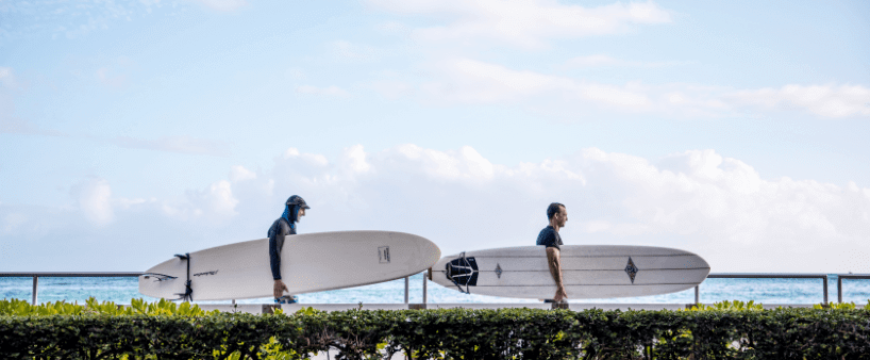 Two surfers