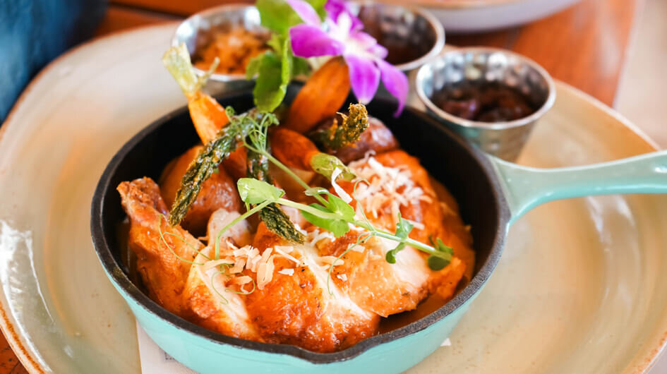 Coconut Curry Kiawe Smoked Chicken Breast