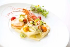 The cuisine at Orchids celebrates flavors of the coastal Italian regions