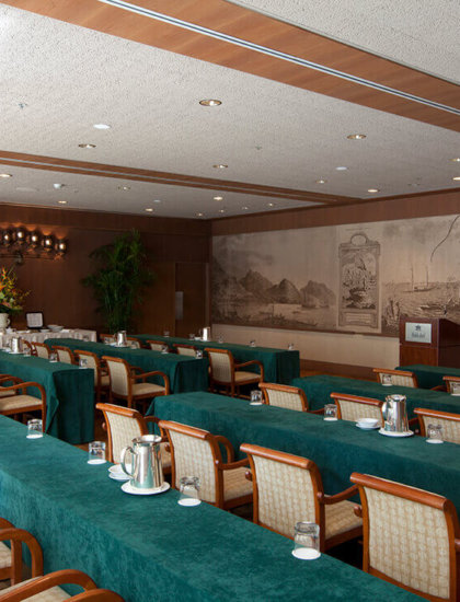 Garden Terrace set for a meeting at Halekulani