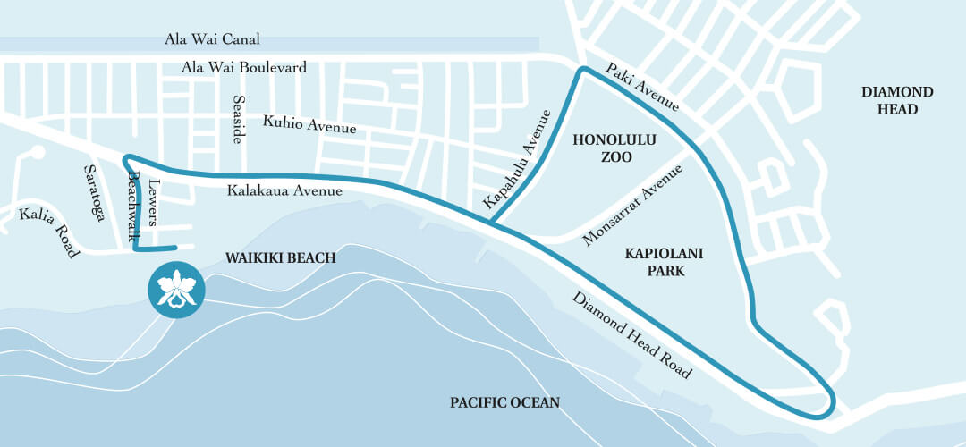 Kapiolani Park jogging map
