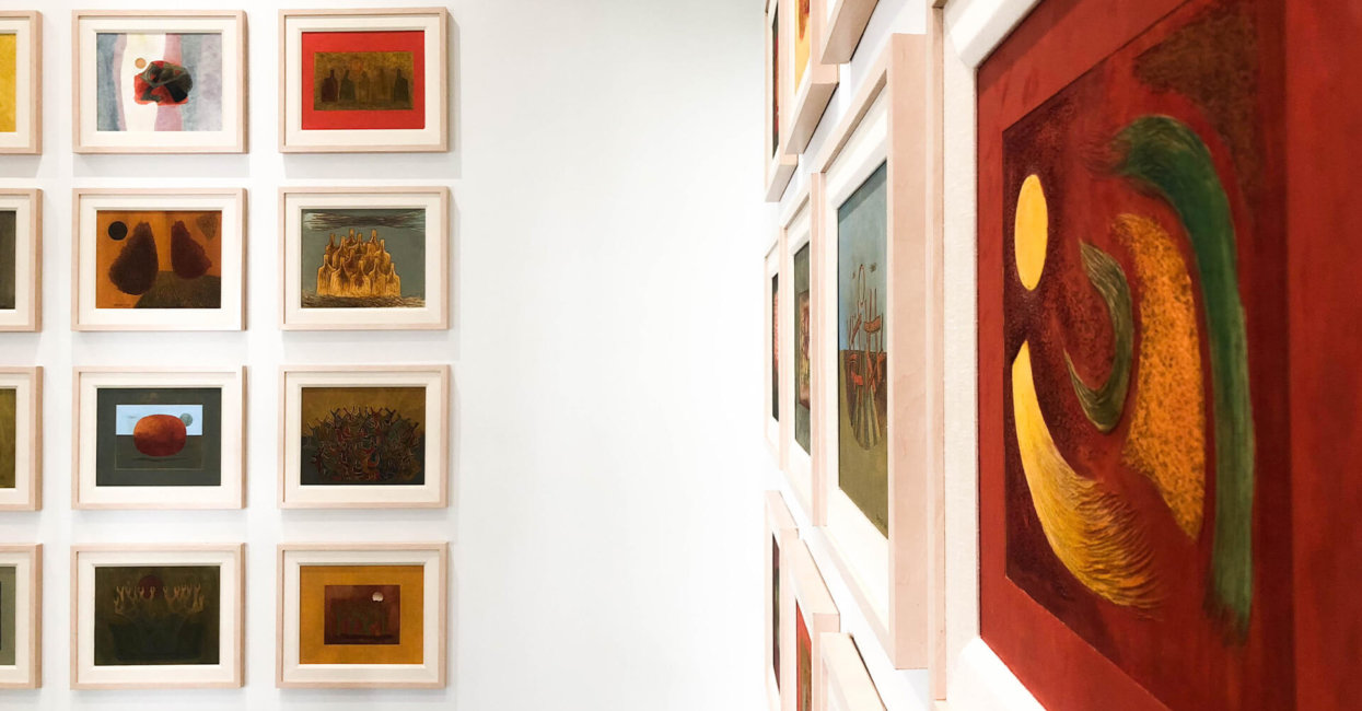 Artwork and exhibits in the Legacy Center