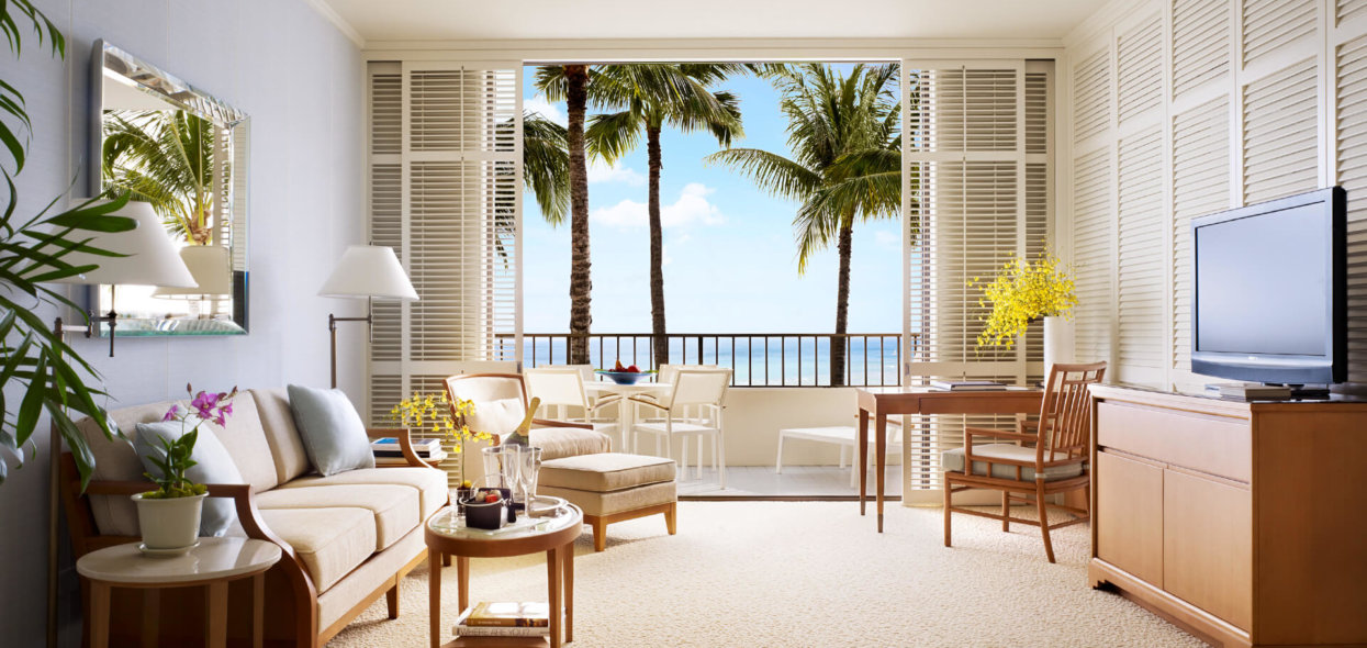 Enjoy the extra space in Halekulani's expansive suites