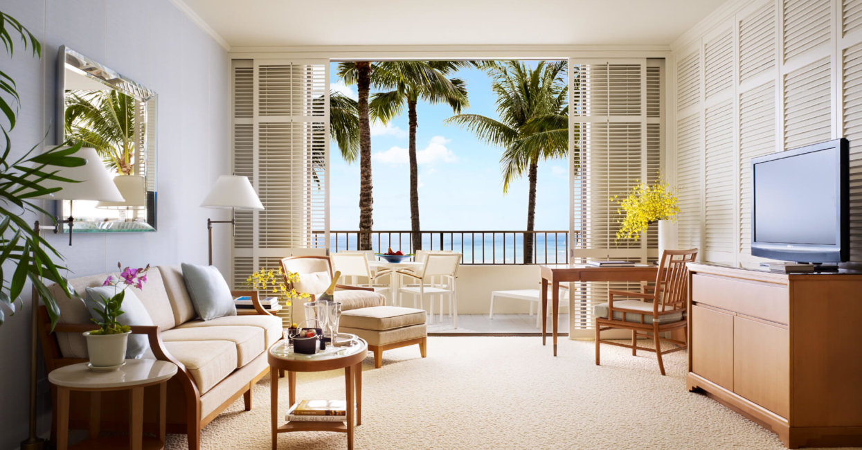 Enjoy the extra space in Halekulani's expansive suites
