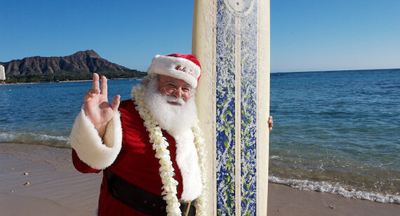 Stand Up Paddle with Santa