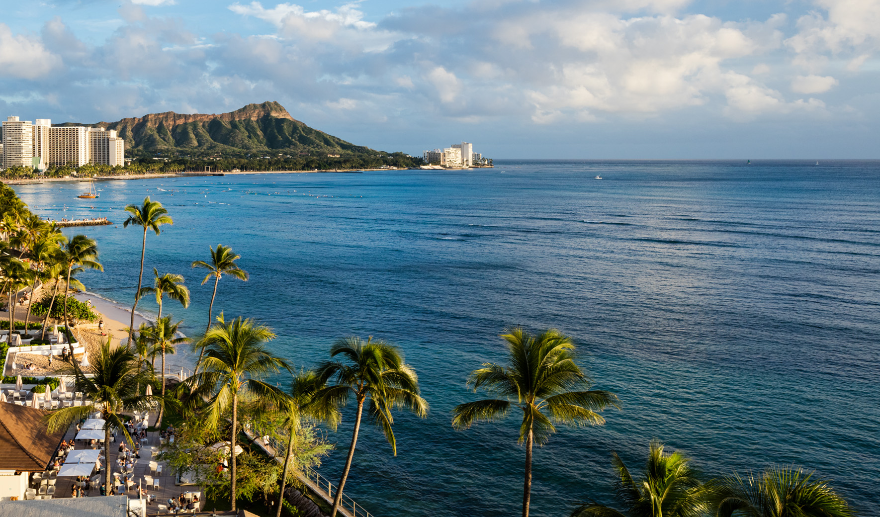 View of Waikiki from Halekulani Balcony