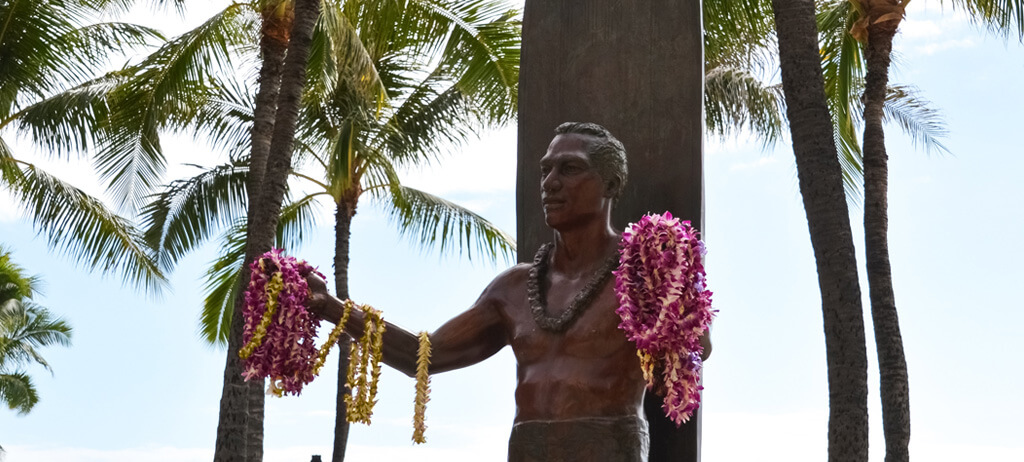 Duke Kahanamoku Statue in Waikiki