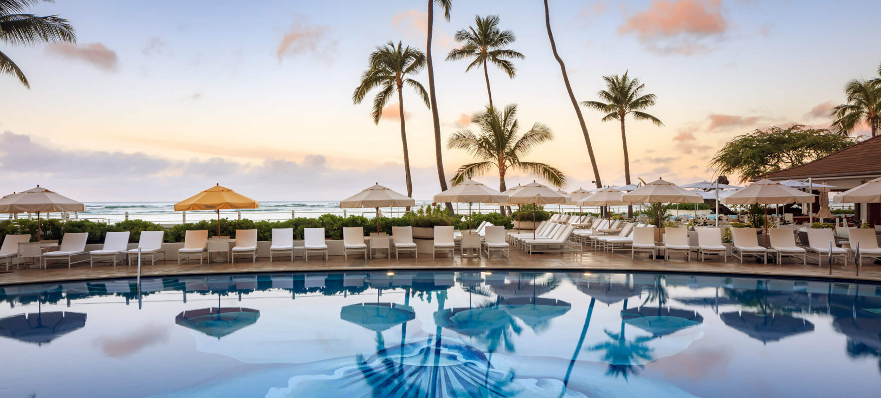 Halekulani Pool Sunrise