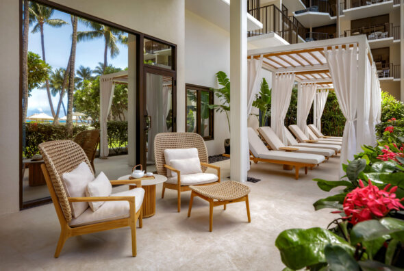 Spa lanai area